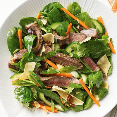 Indian-Style Crunchy Beef Salad