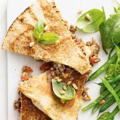 Lamb, Pine Nut & Cheese Piadina