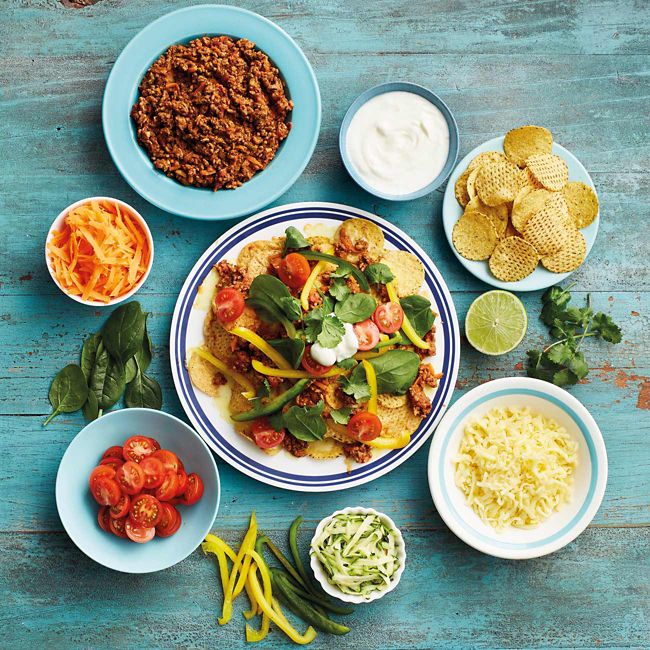 Riley's Rainbow Nachos