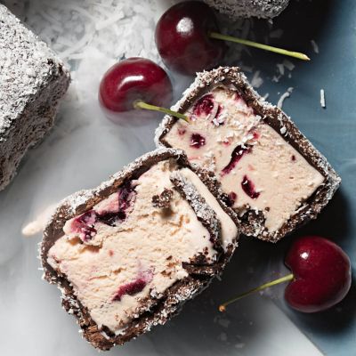 Cherry Lamingtons