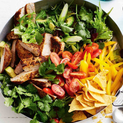 Crunchy Fajita-Style Pork Salad
