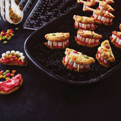 Dracula's Teeth Salted Caramel Cookies