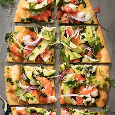 Prawn & Rocket Pizza