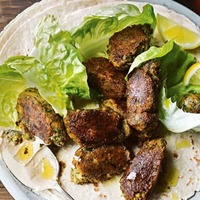 Smoky Falafel Wraps