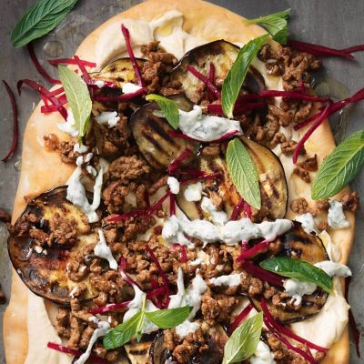 Spicy Lamb & Beet Pizza