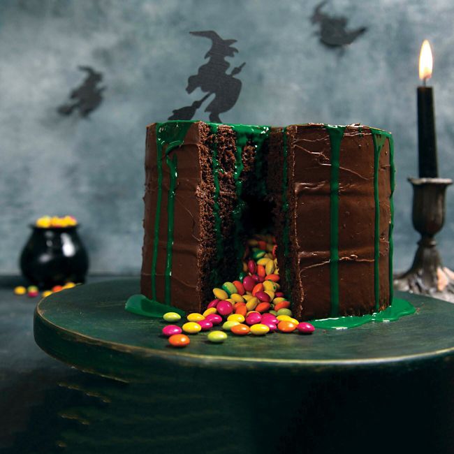 Trick Or Treat Slime Cake