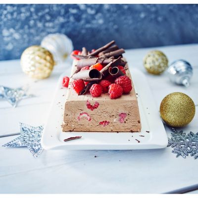 Chocolate Raspberry Ice Cream Cake