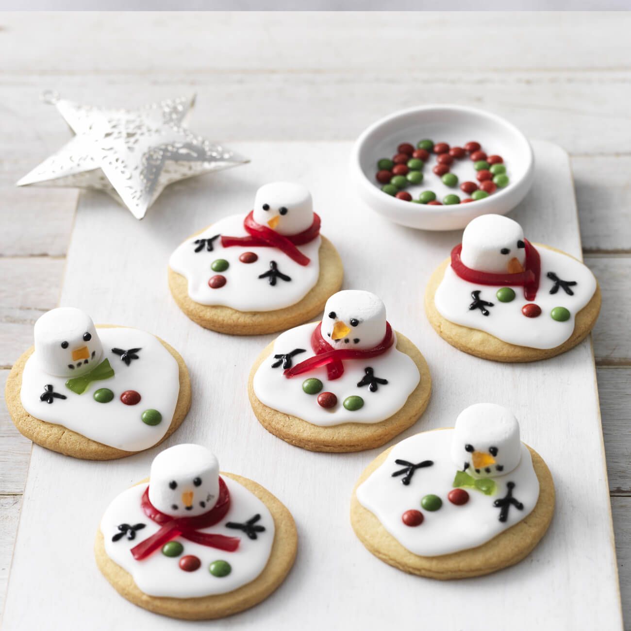 Melted Snowmen Cookies