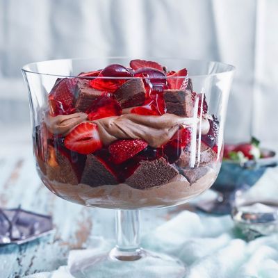 Strawberry Chocolate Trifle
