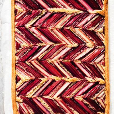 Rhubarb & Hazelnut Tart