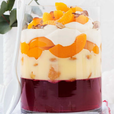 Peach & Berry Trifle