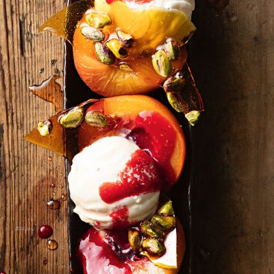 Peach & Pistachio Melba