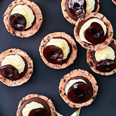 Philadelphia Cream Cheese & Cherry Ripe Chocolate Cups