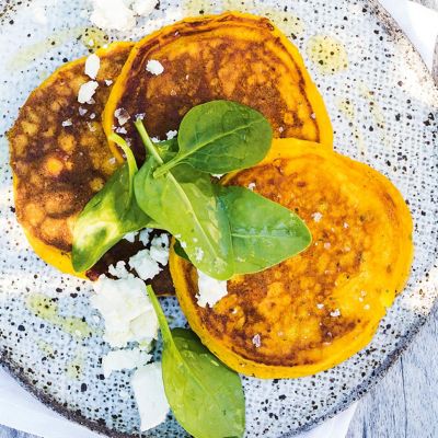 Pumpkin & Feta Pancakes