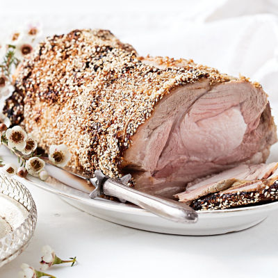 Sesame-Crusted Roast Pork