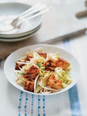 Marinated Tofu With Crunchy Salad