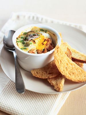 Egg Pots With Smoked Salmon