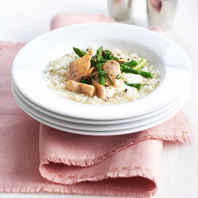 Salmon & Asparagus Risotto