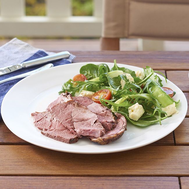 BBQ Lamb Leg and Super Easy Summer Salad