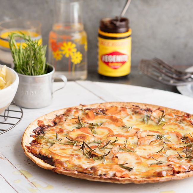 BBQ Vegemite Pizza