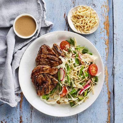 BBQ Lamb with a Summer Sesame Salad