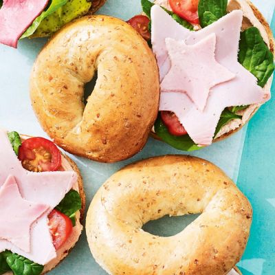 Ham, Spinach & Tomato Bagels