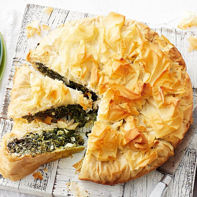Kale, Silverbeet & Ricotta Pie
