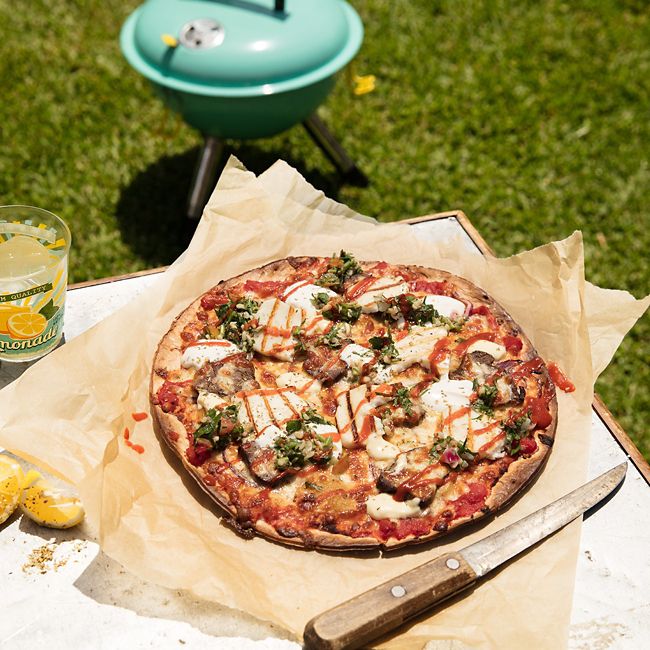 Mediterranean BBQ Lamb Pizza
