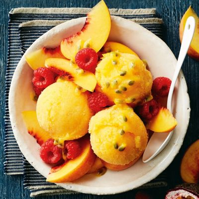 Passionfruit & Peach Sorbet