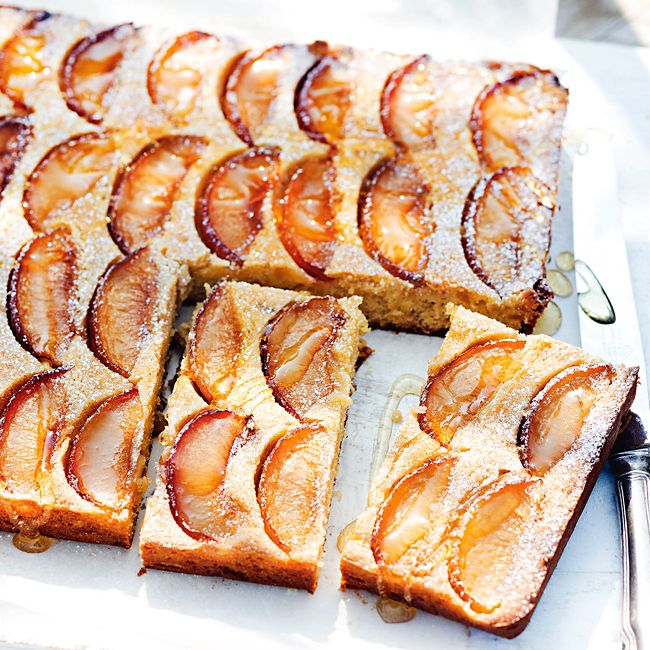 Plum & Ginger Slice