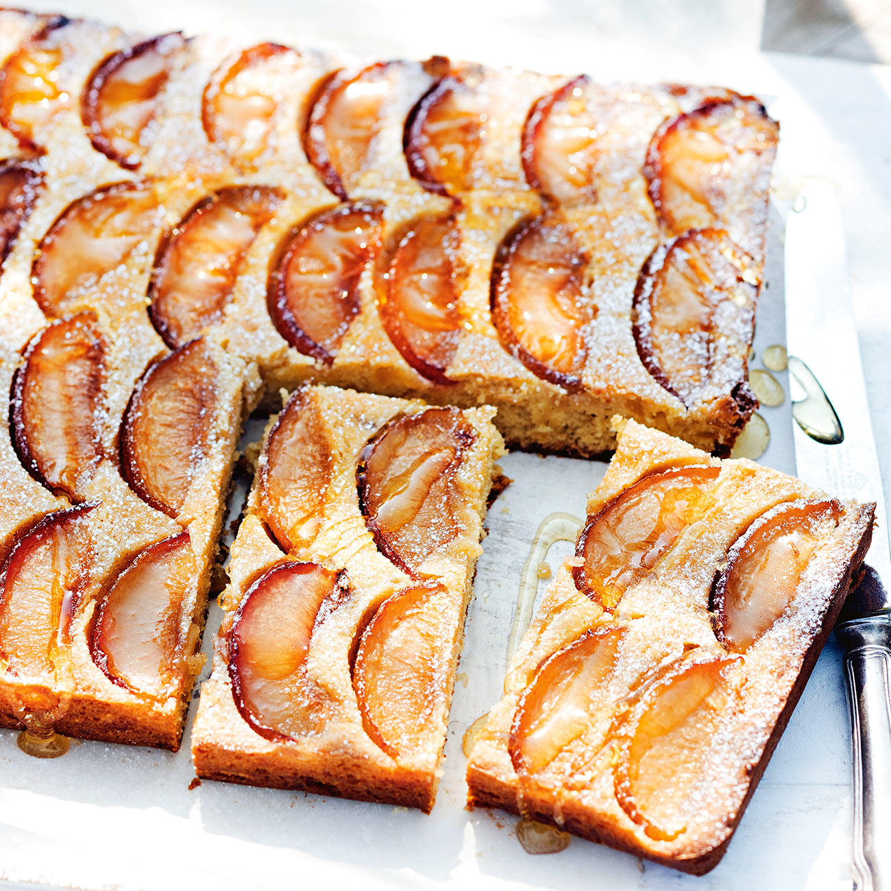 Plum & Ginger Slice