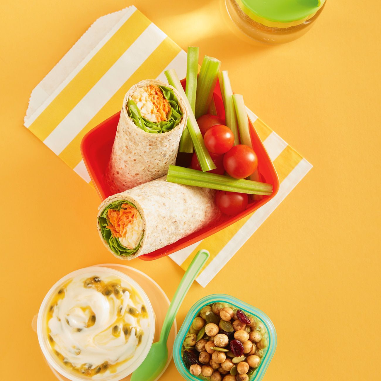 Smashed Egg & Veggie Wrap + Snacks Recipe Woolworths