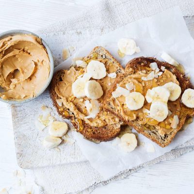 Banana and Peanut Butter Toast