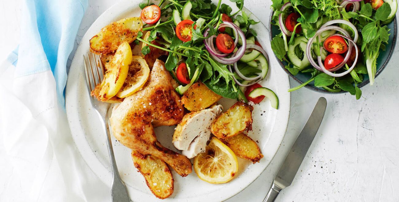 Apple Cider Chicken With Parmesan Potatoes Recipe Woolworths