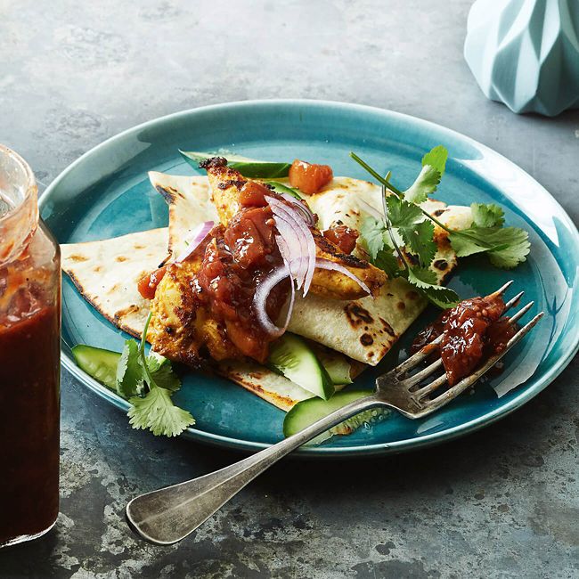 Chicken Korma Wraps
