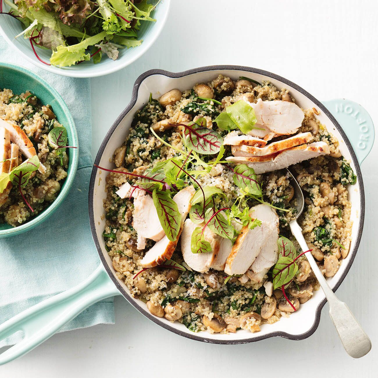 Chicken, Mushroom & Quinoa Risotto Recipe Woolworths
