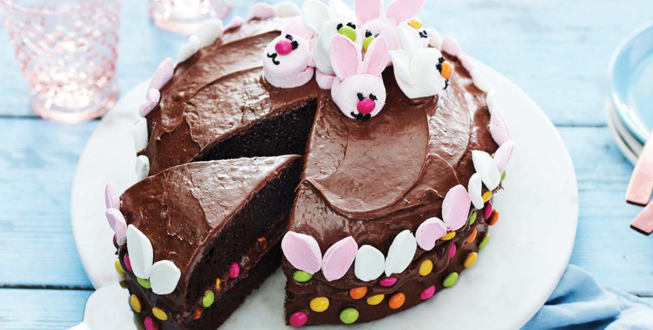 chocolate easter bunny cake