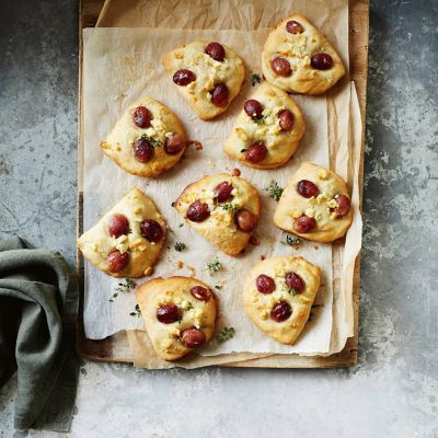Grape & Goat's Cheese Focaccia Rolls