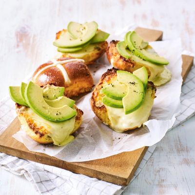 Hot Cross Bun Cheesy Melt