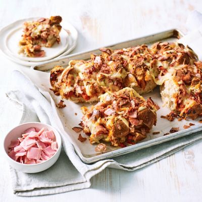 Hot Cross Bun Pull-Apart Pizza