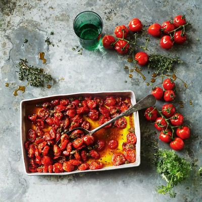 Maple-Roasted Tomatoes With Capers