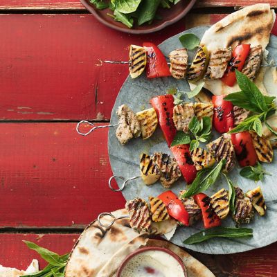 Pork, Apple & Capsicum Skewers