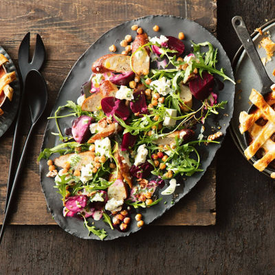 Sausage, Beets & Goat's Cheese Salad