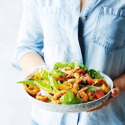 Spiced Prawns With Citrus Fennel Salad