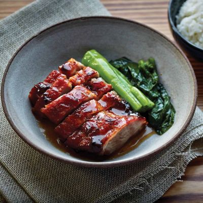 Chinese BBQ Pork With Greens