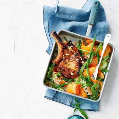 Vietnamese-Style Pork Chops With Noodle Salad