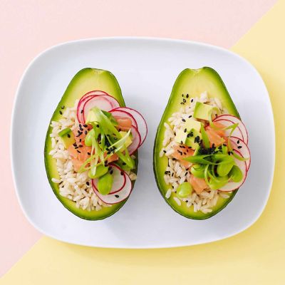 Avocado Poke Boat
