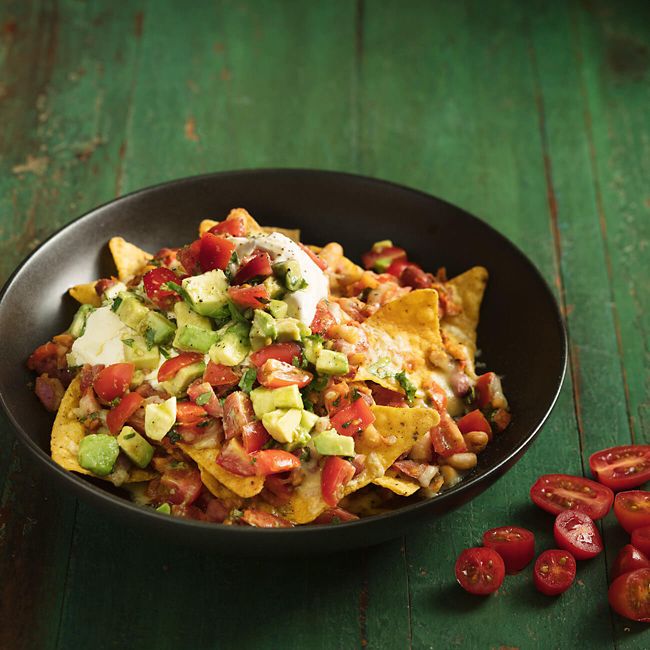 Bean & Tomato Nachos