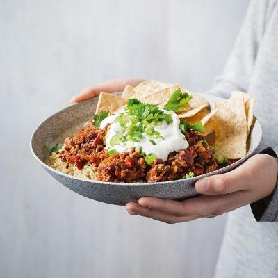 Quick Chilli Con Carne & Secret Veg Bowls