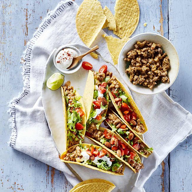 Beef and Bean Tacos